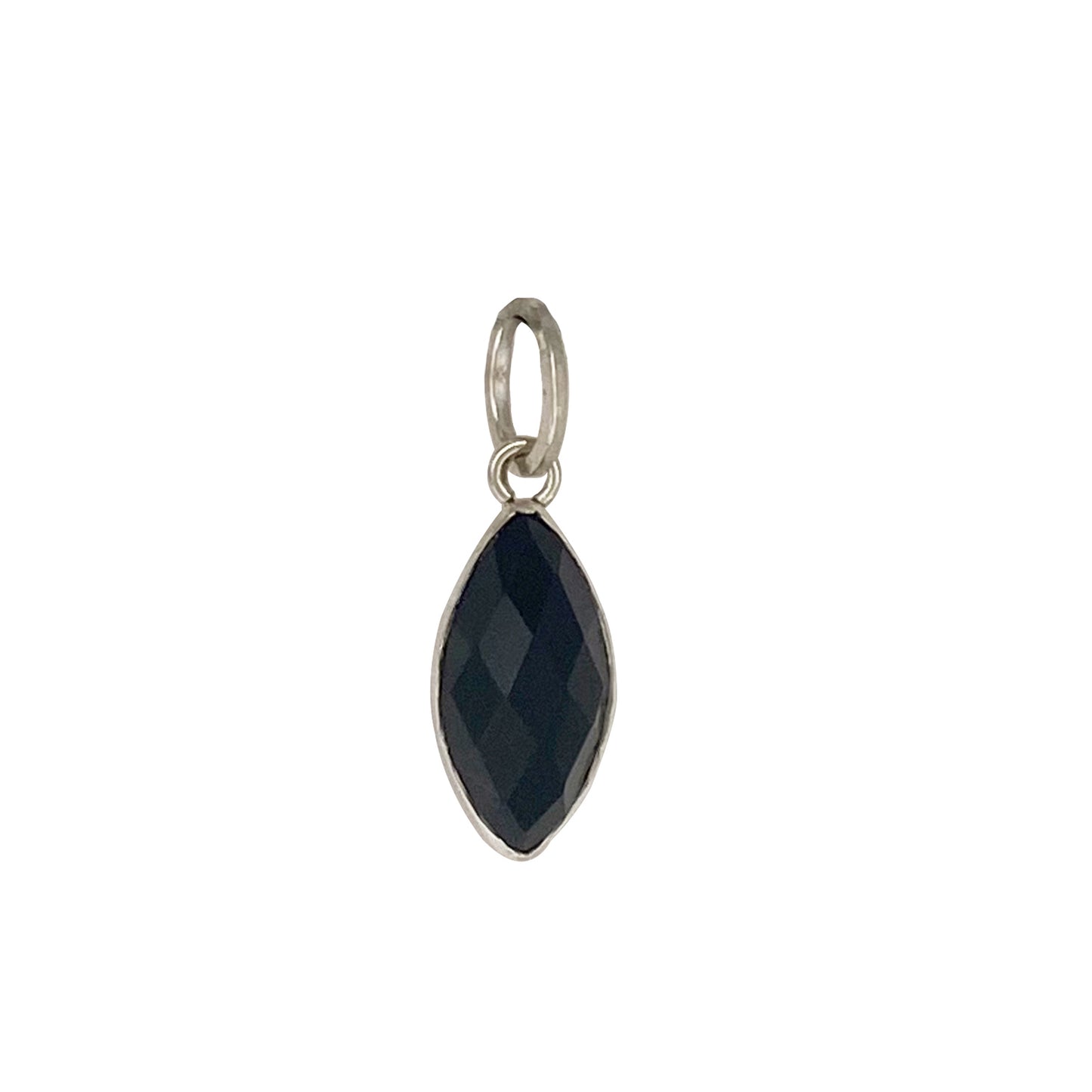 Marquise Shape Jet Black Charm