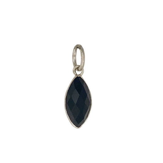 Marquise Shape Jet Black Charm
