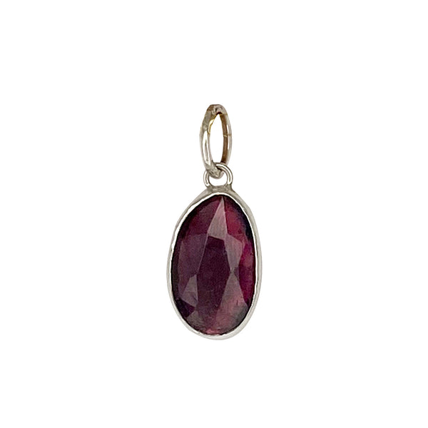 Dark Purple Tourmaline Charm