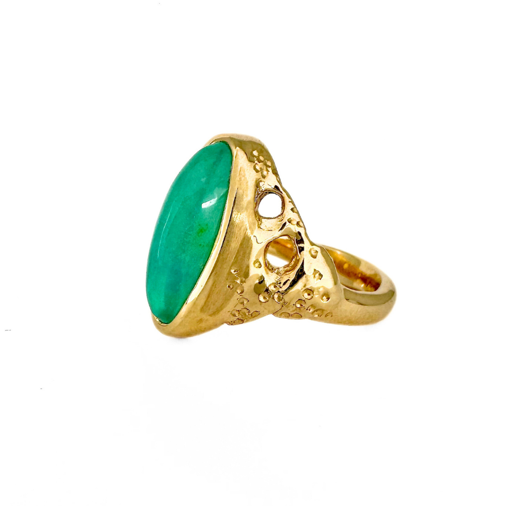 Long Coral Ring