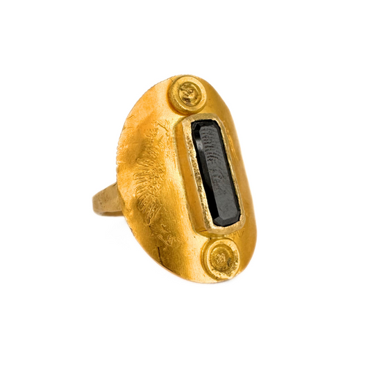 Ship Wrecked Coin and Black Diamond Ring