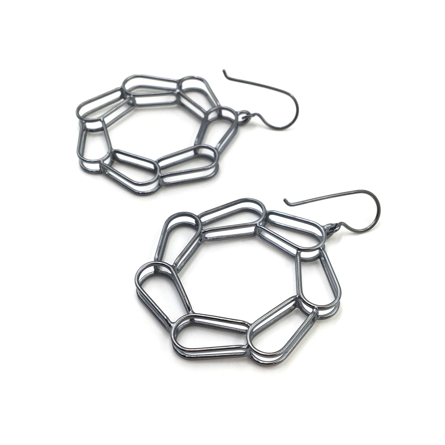 Bent Link Portal Earrings