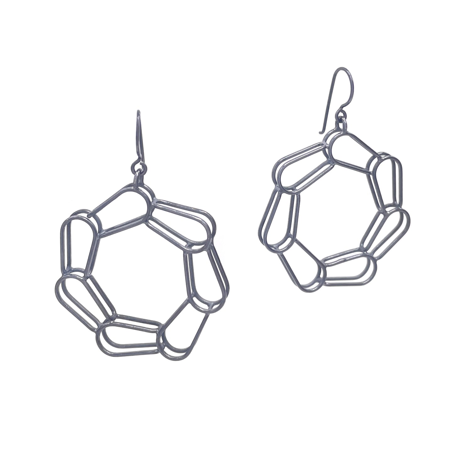 Bent Link Portal Earrings