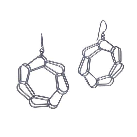 Bent Link Portal Earrings