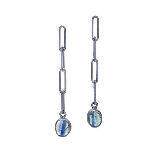 Mini Link Kyanite Earrings