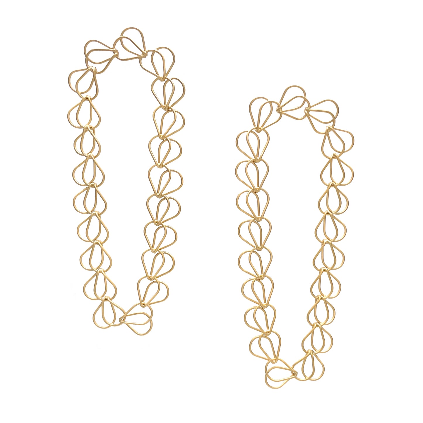 Splayed Link Arch Earrings