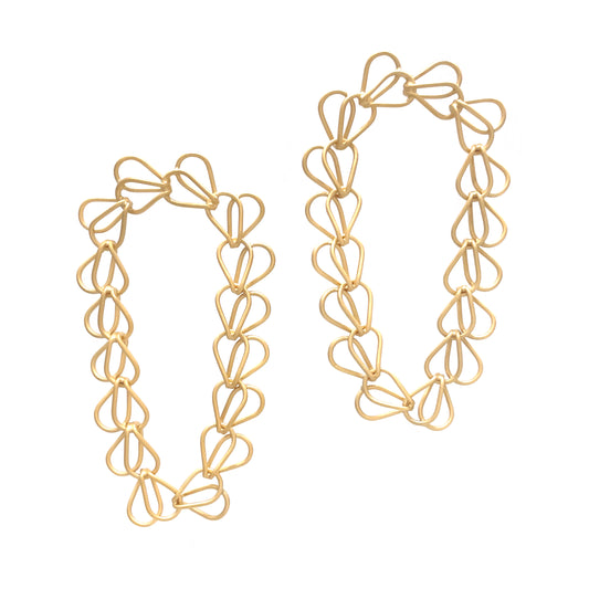 Splayed Link Arch Earrings