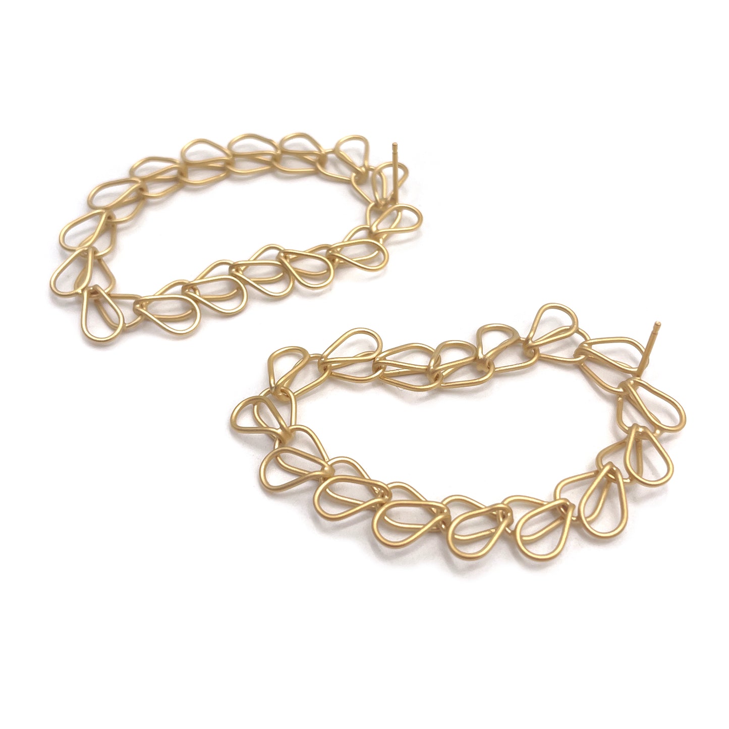 Splayed Link Arch Earrings