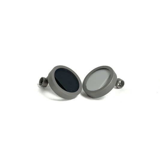 Round Collection 11 Earrings (small) - Black