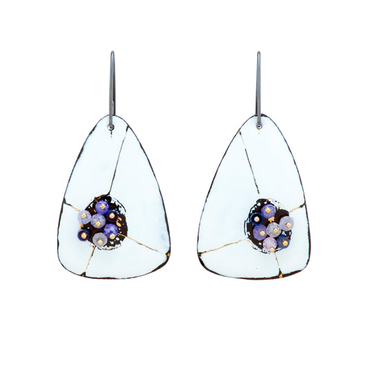 Purple Gem Earrings