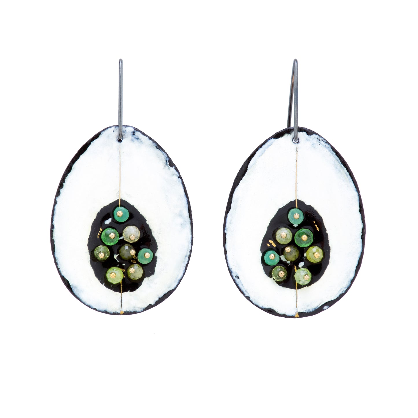 Green Gem Earrings