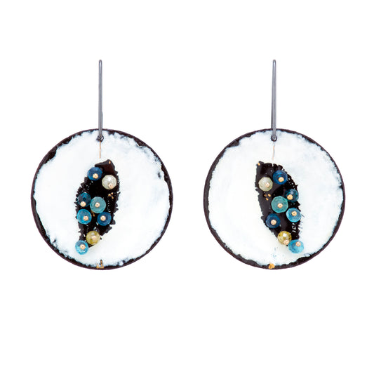 Blue Gem Earrings