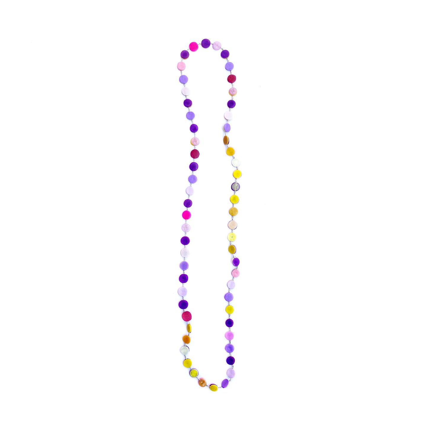Complementary Necklace (yellow/purple)