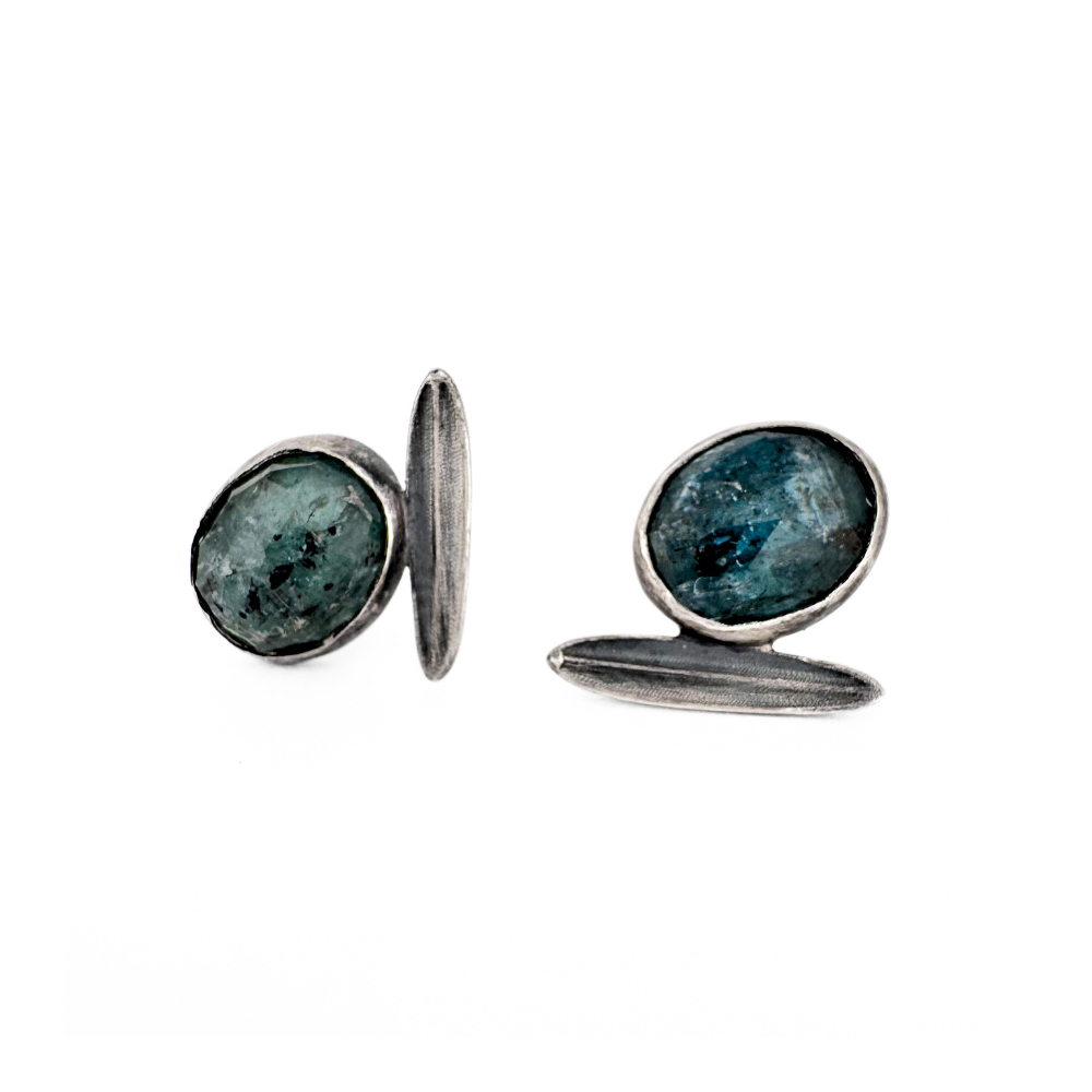 Leaf Kyanite Studs