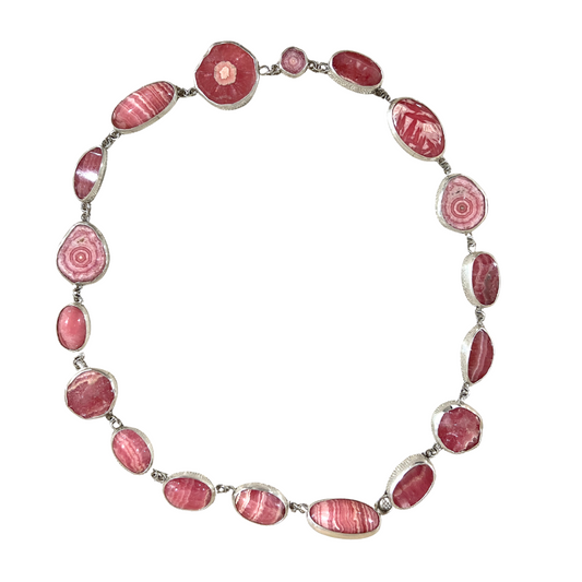All the Way Around Rhodochrosite Necklace