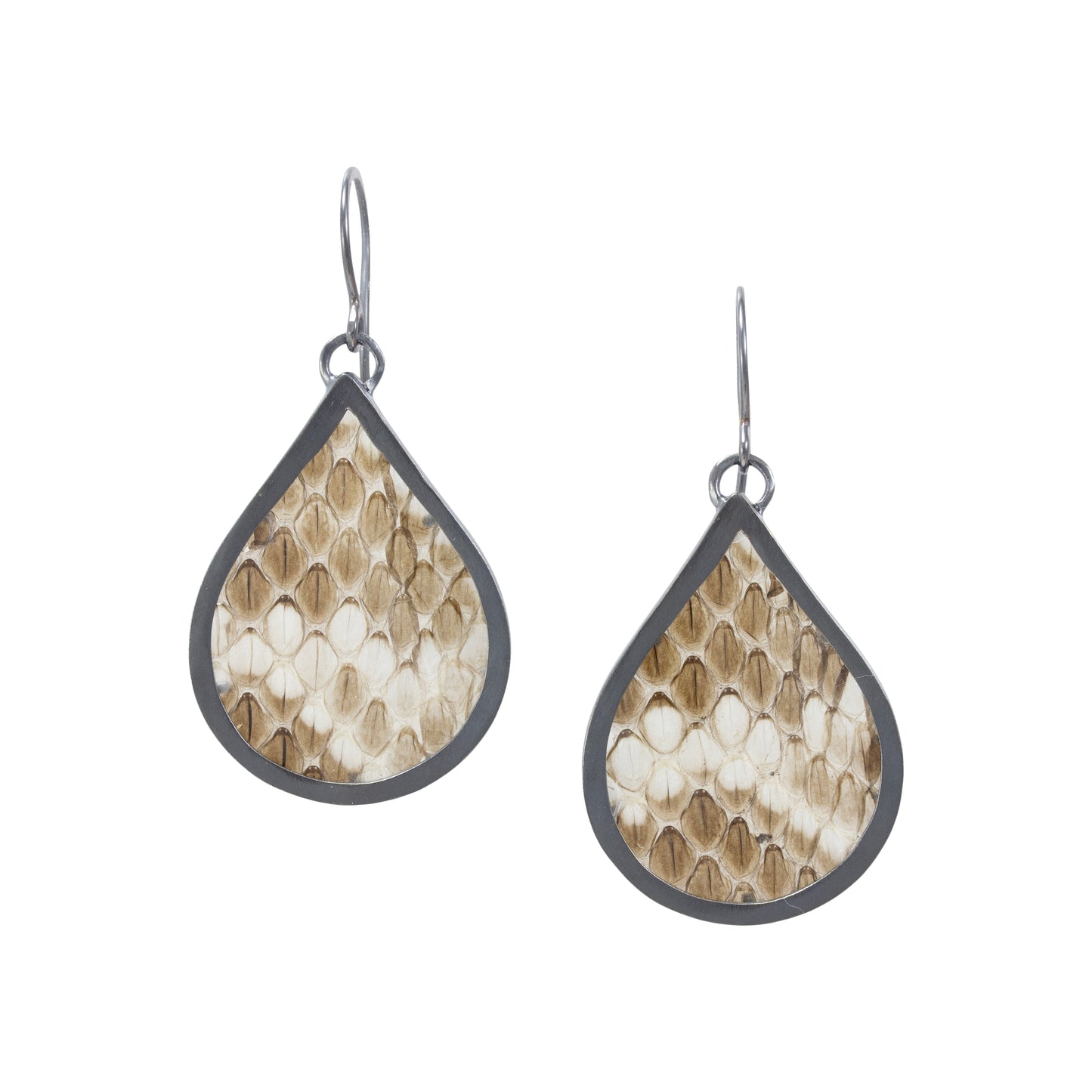 Large Snake Teardrop Earrings