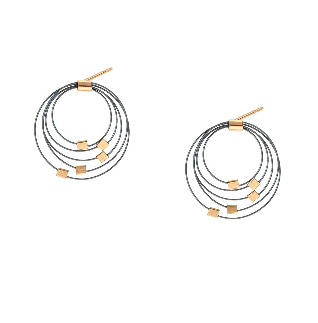 Grad Circle Earrings- Posts