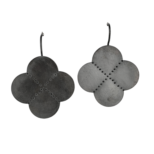 Scalloped & Faceted EARRINGS- 4-Quarters FW