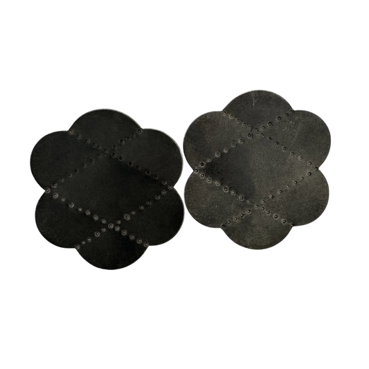 Scalloped & Faceted EARRINGS: Large Criss Cross FW