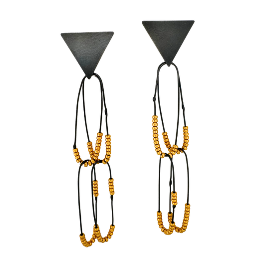Constellation Earrings - Pointed Triangle Drop Posts