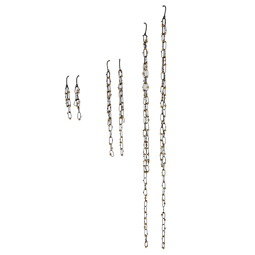 Constellation Earrings - Delicate Line Drops