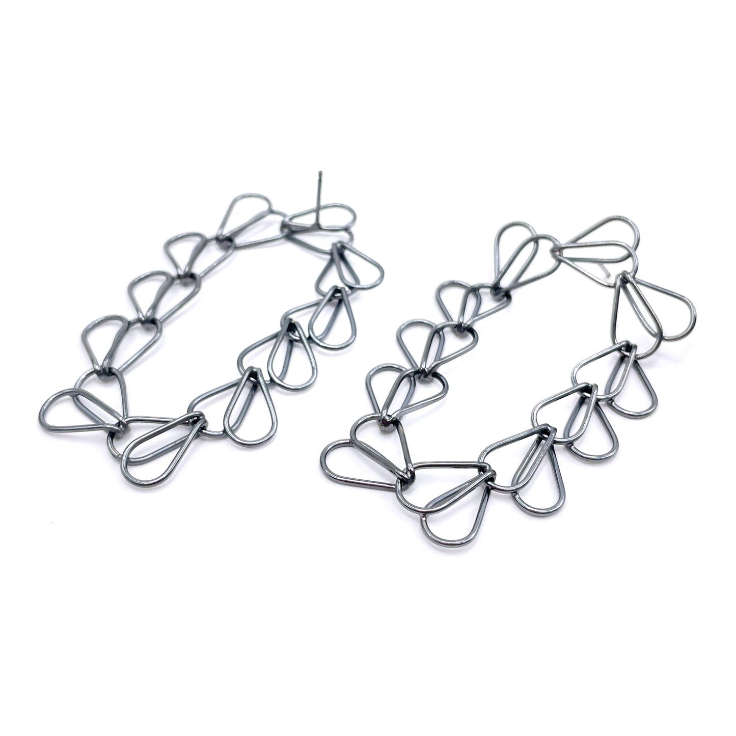 Splayed Link Earrings (Small)