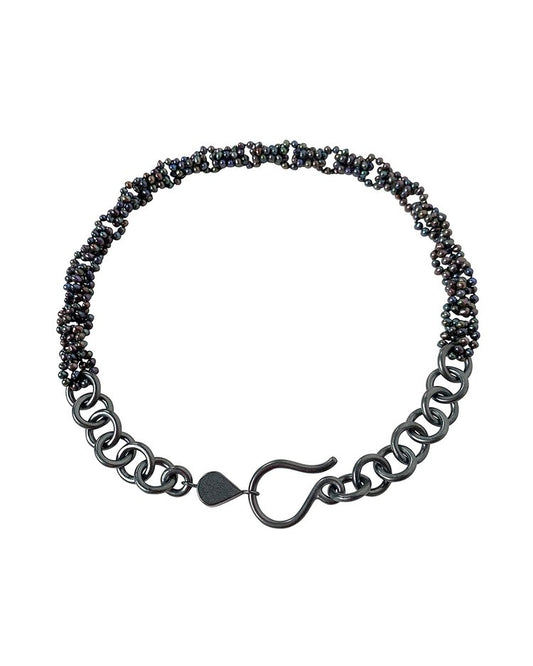 Oxi Pearl Chain Collar