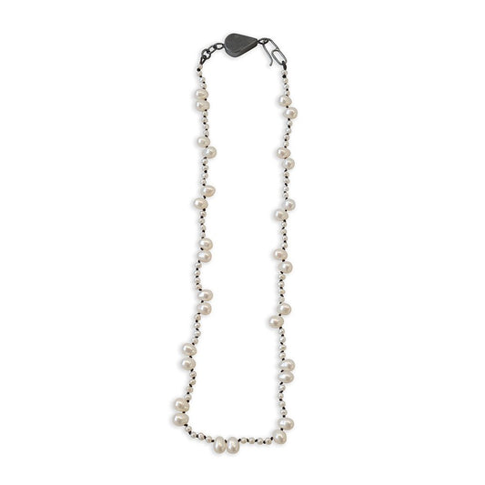Oxi Pearl Dot and Dash Necklace