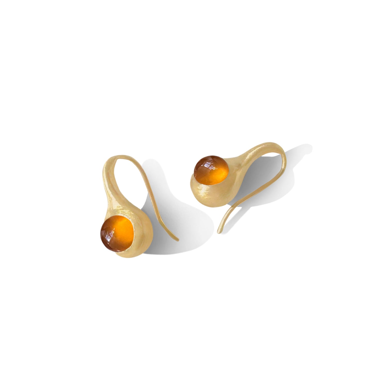 Sun Drops Carnelian Droplet Earrings