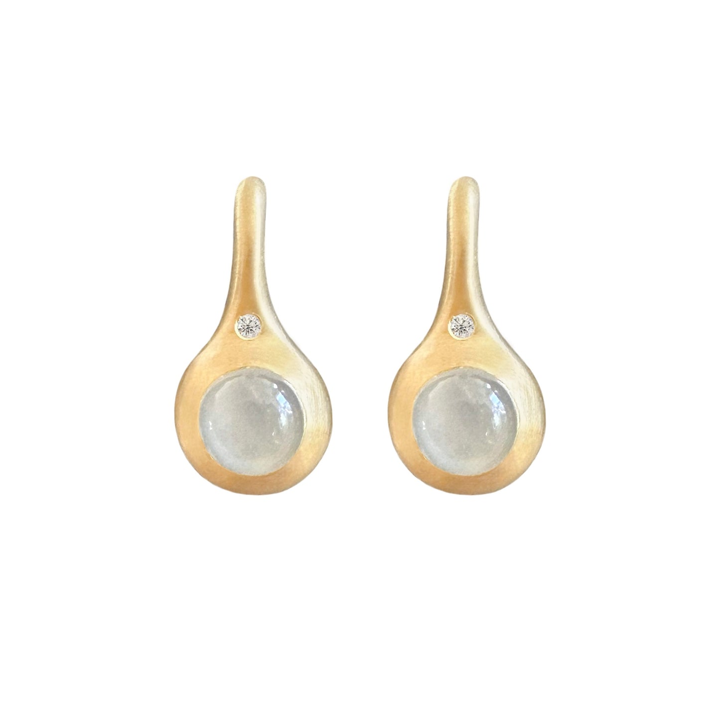 Sun Drops Moonstone Droplet Earrings