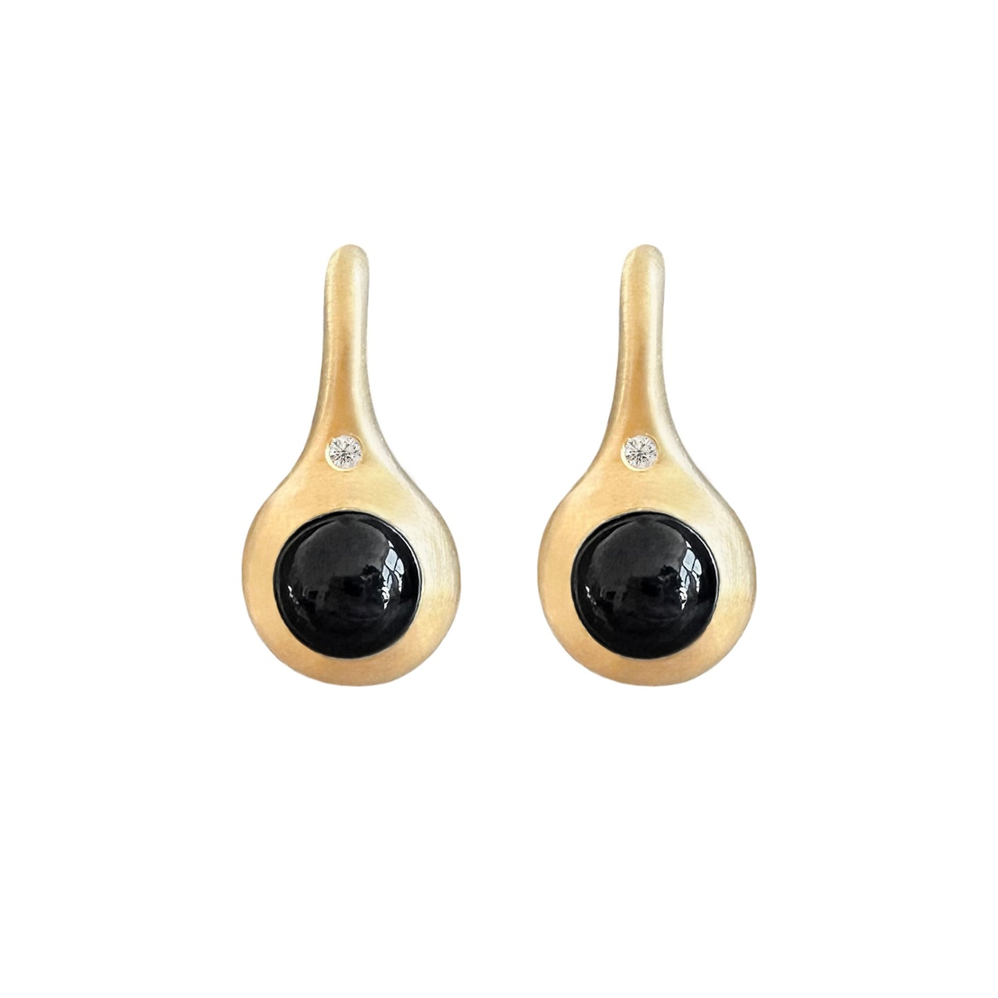 Sun Drops Onyx Droplet Earrings