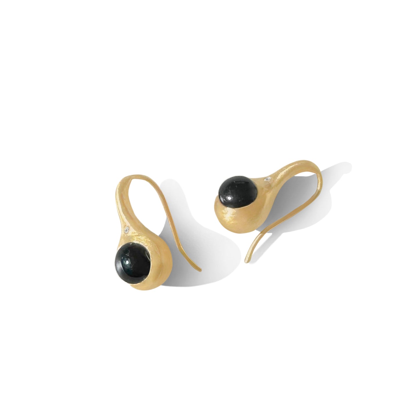 Sun Drops Onyx Droplet Earrings