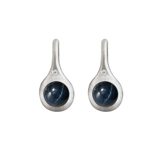 Sun Drops Sapphire Droplet Earrings