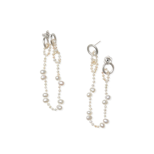 E469_White Pearl Dot N Dash Earrings