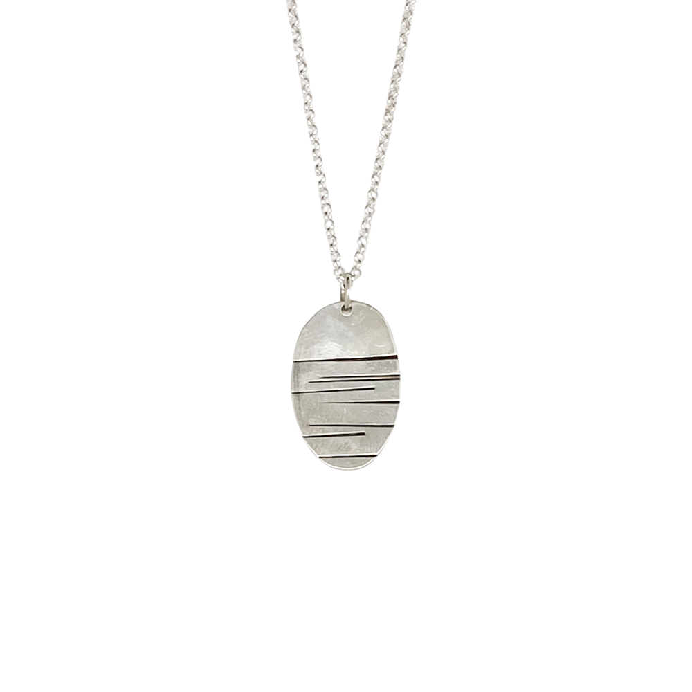 Silver Landscape Pendant 4