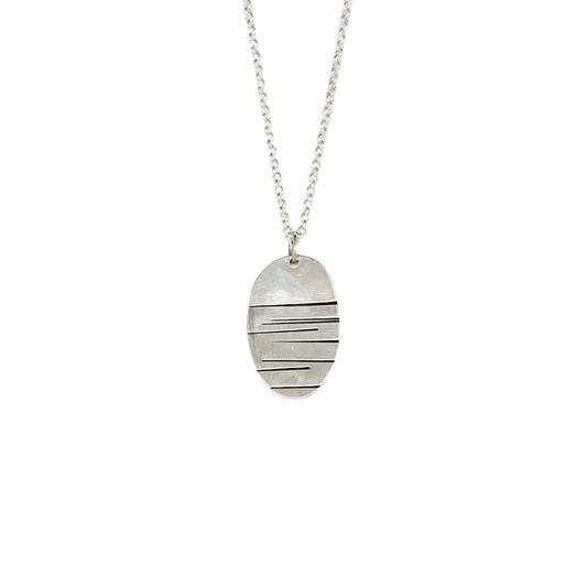 Silver Landscape Pendant 4
