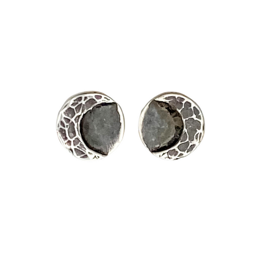 Moon Post Earrings