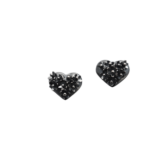 Heart Cluster Studs