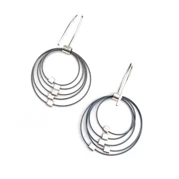 Grad Circle Earrings Hooks