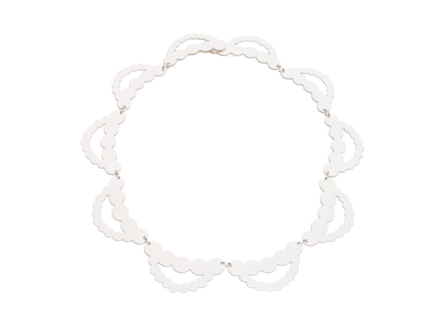 Pearl Strands Collar – cream