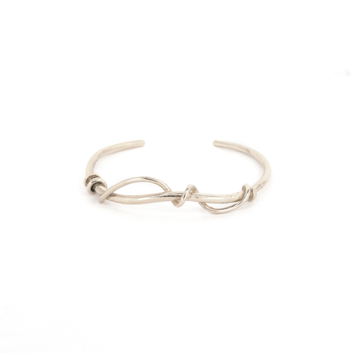 14k Twisted Vine Cuff Yellow or White Gold Bracelet