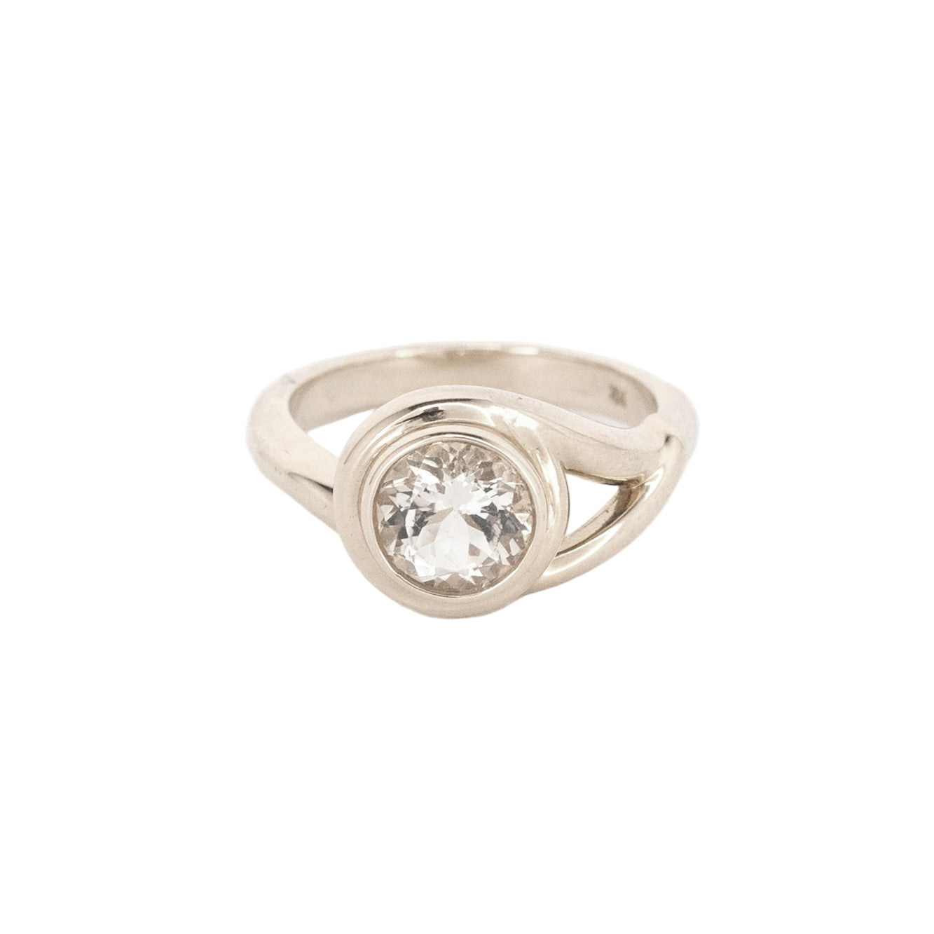 14k Gold Looped Twist Around Round Yellow Labradorite Ring – Heidi Lowe ...