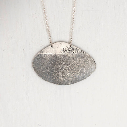 Silver Landscape Necklace 35