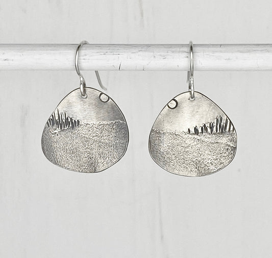 Silver Landscape Earrings 38