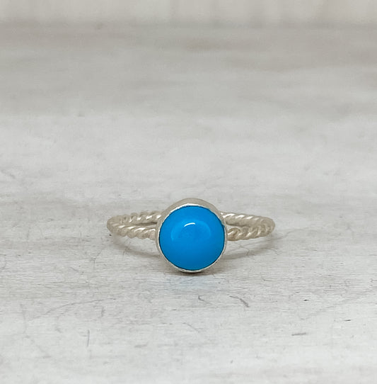 Turquoise Braided Band Ring